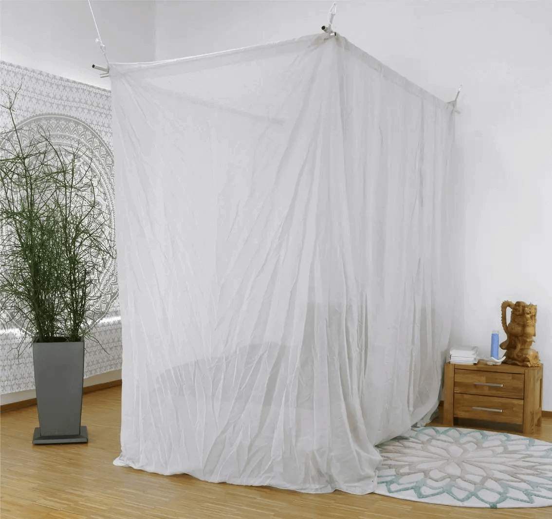 Abschirmbaldachin Einzelbett SILVER-COTTON Yshield