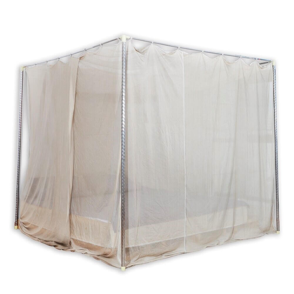 Abschirmbaldachin Doppelbett 230x230x230cm mit Aluminium-Rahmen B-Ware