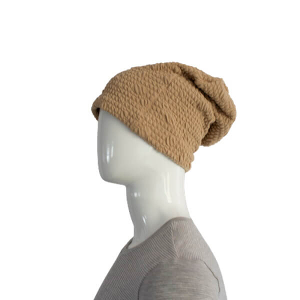 EMF-Strahlenschutz Beannie Damen Farben: Ginger-Schwarz-Braun