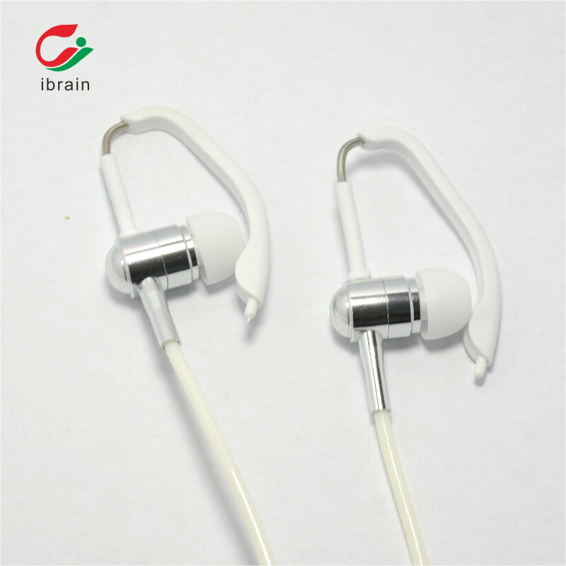 Strahlungsarmer Luftschlauch-Kopfhörer iBrain FC18-C-Weiß