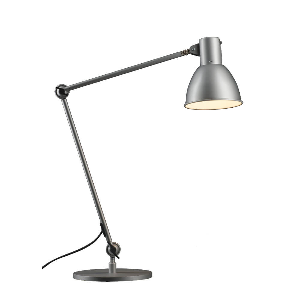 Arbeitslampe geschirmt (alu-silber mit Standfuß)