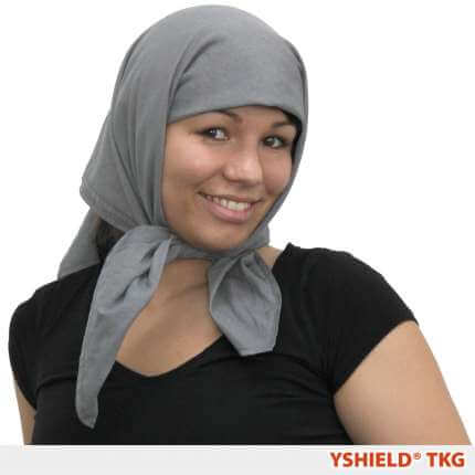Abschirmendes Kopftuch aus Steel-Gray TKG | HF YSHIELD