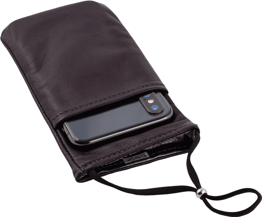 eWall Handytasche Leder nussbraun