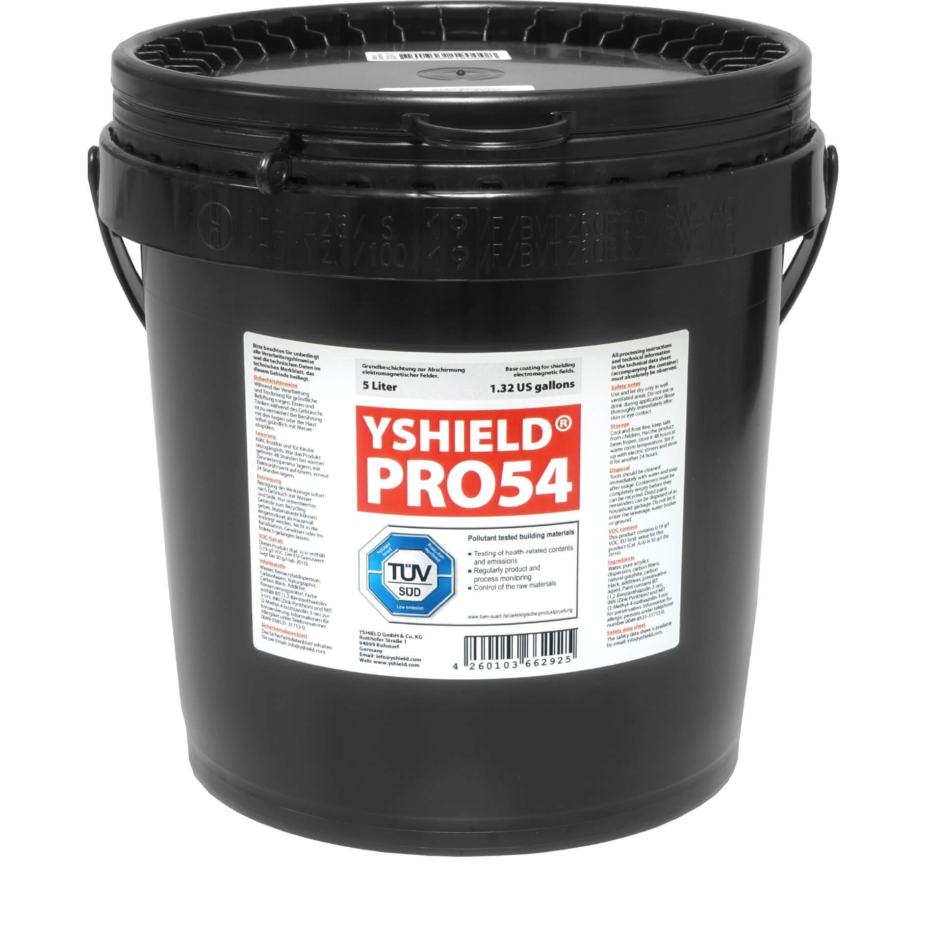 YSHIELD® PRO54 | Spezial Abschirmfarbe | 5 Liter