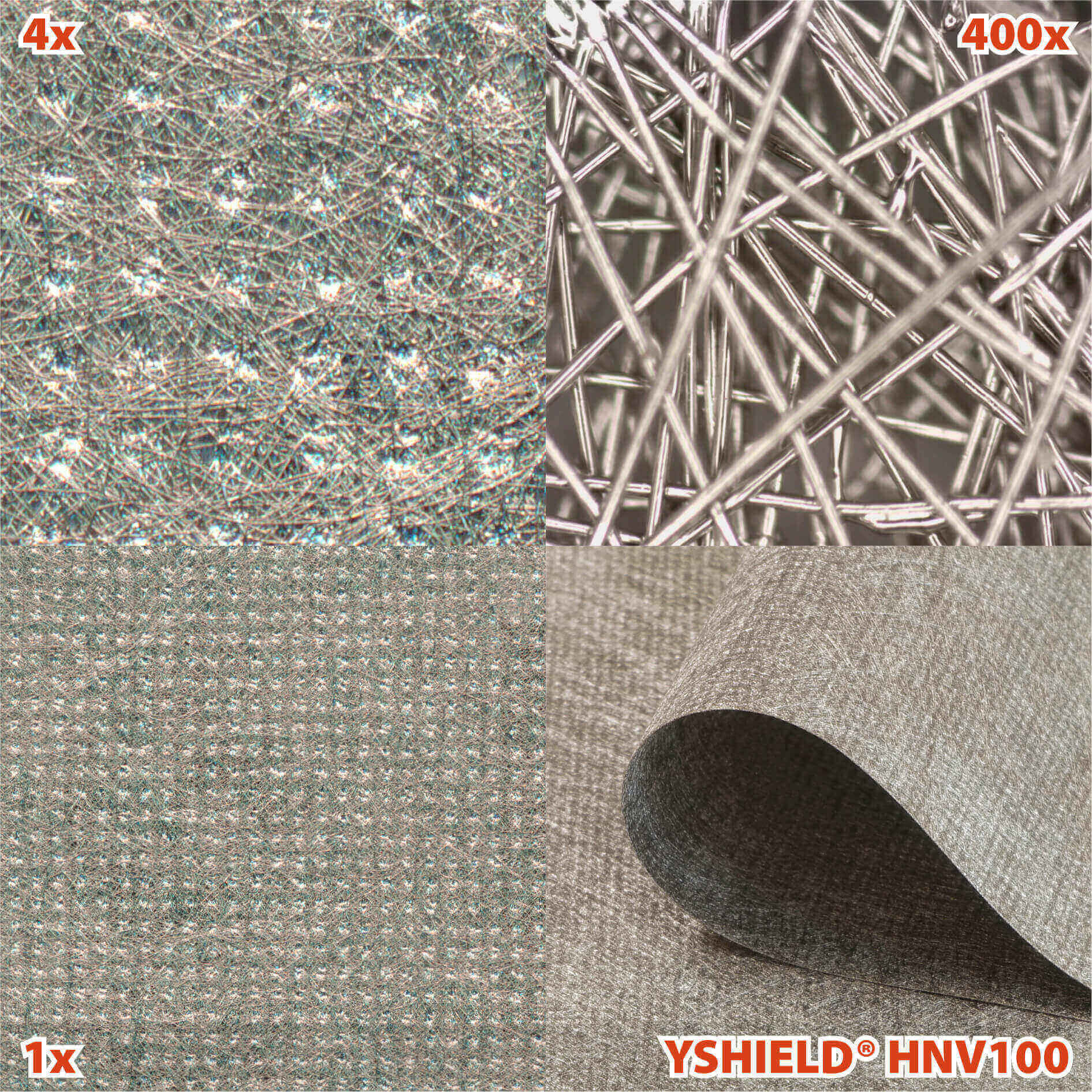 Abschirmvlies HNV100 | HF+NF | Breite 90 cm | 1 Meter YSHIELD®