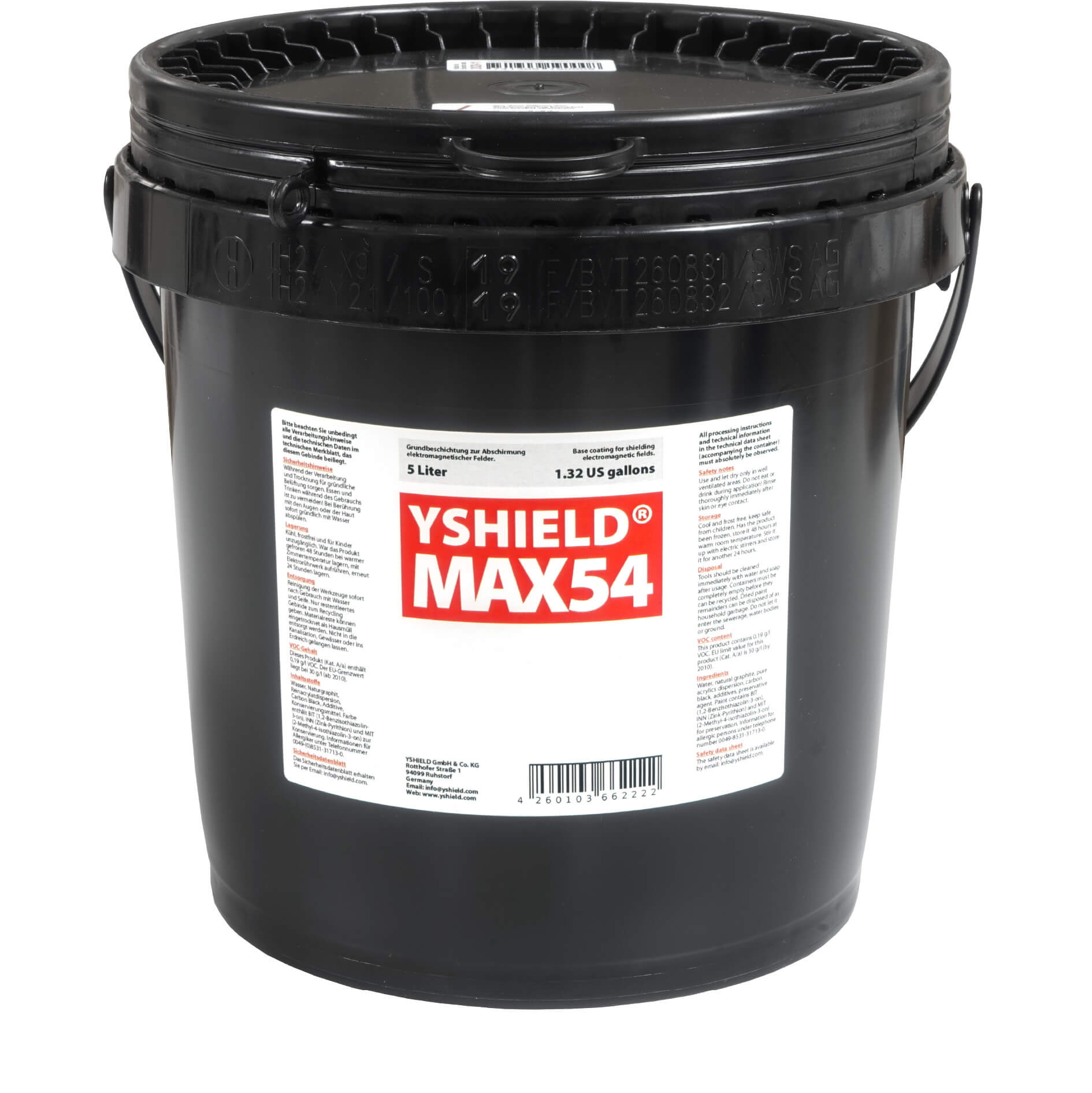 YSHIELD® MAX54 | Spezial Abschirmfarbe | 5 Liter