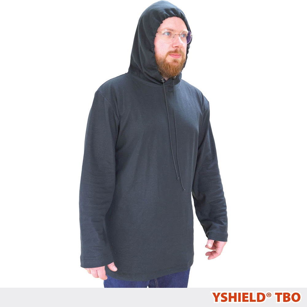 Yshield Abschirmender Hoodie TBO Black-Jersey